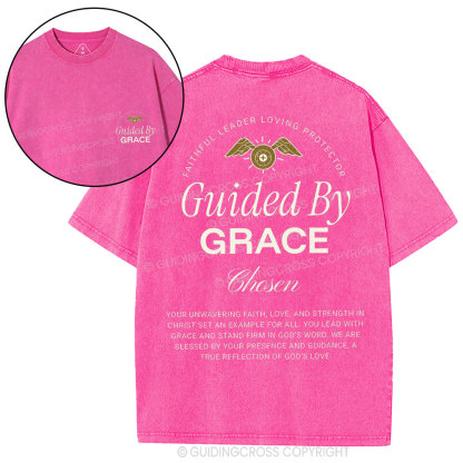 Guided By Grace Chosen Christian Washed T-Shirt