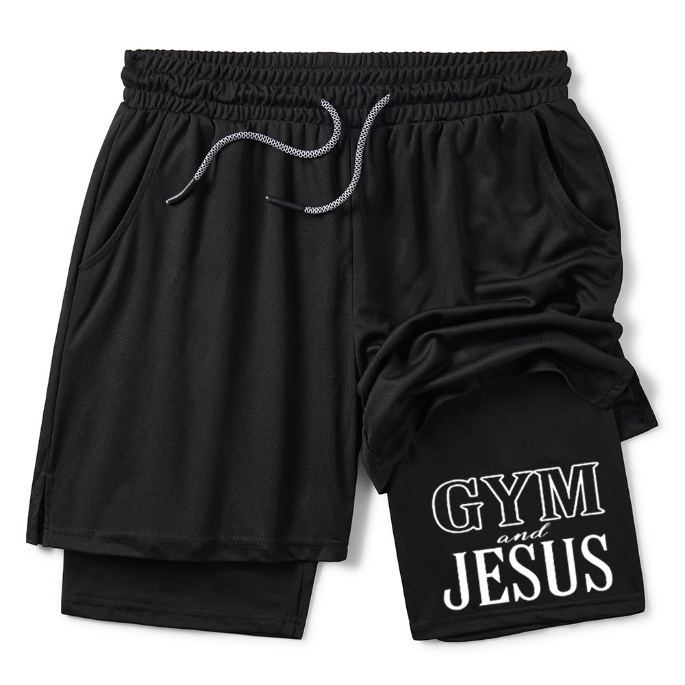 Gym And Jesus Christian Performance Shorts