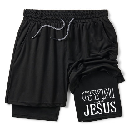 Gym And Jesus Christian Performance Shorts