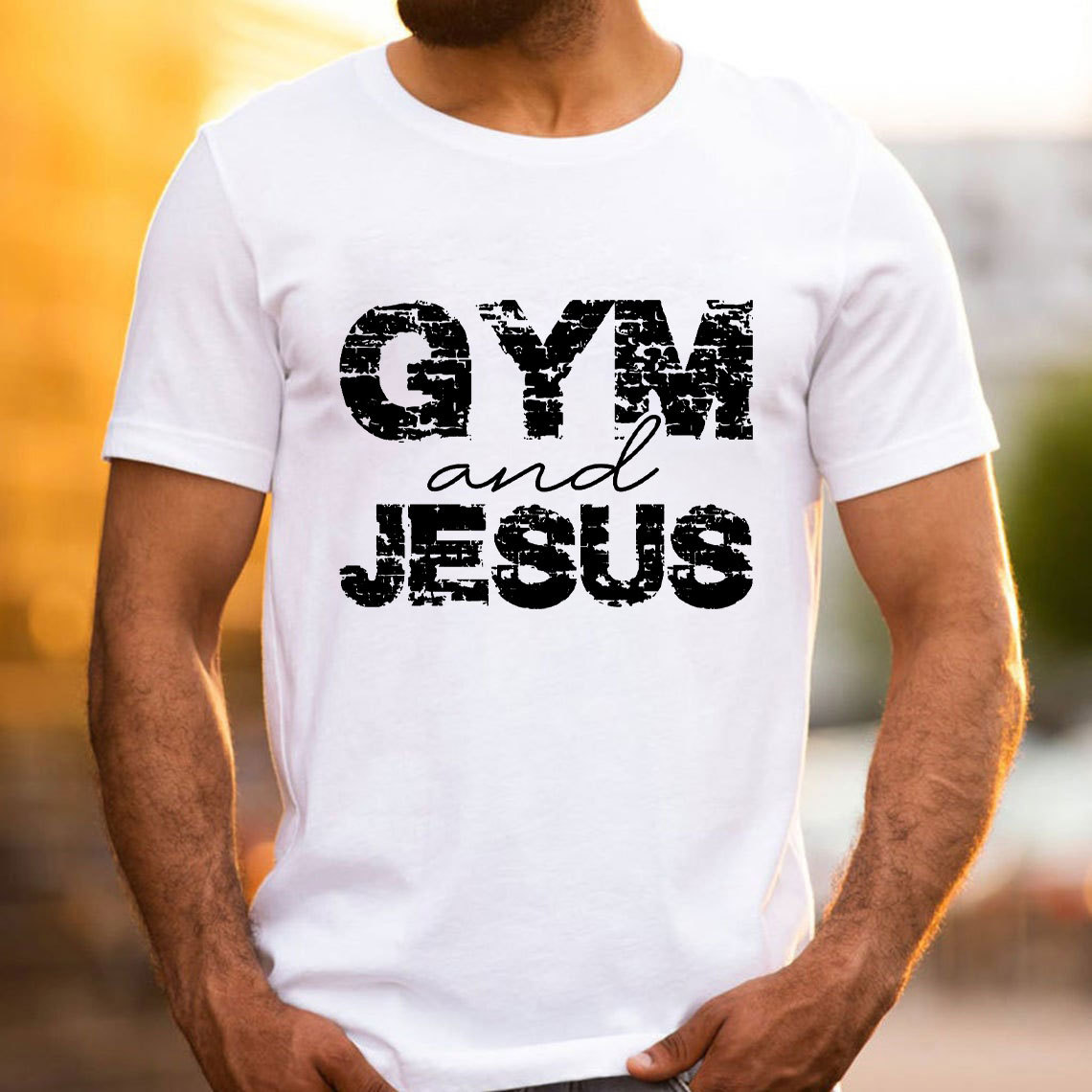 Gym And Jesus Christian T-Shirt