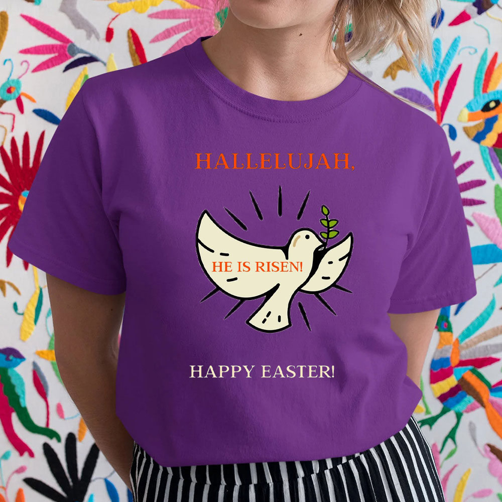 Hallelujah Happy Easter Christian T-Shirt