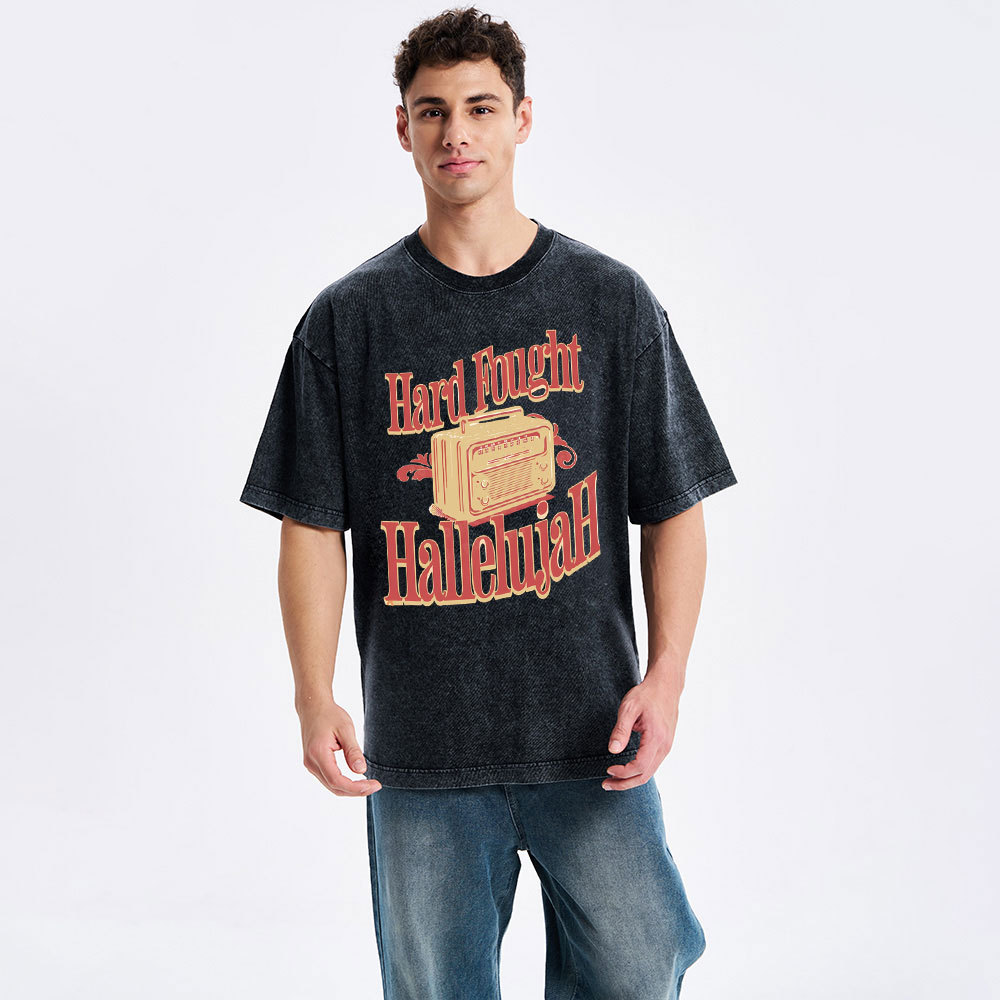 Hallelujah Christian Washed T-Shirt
