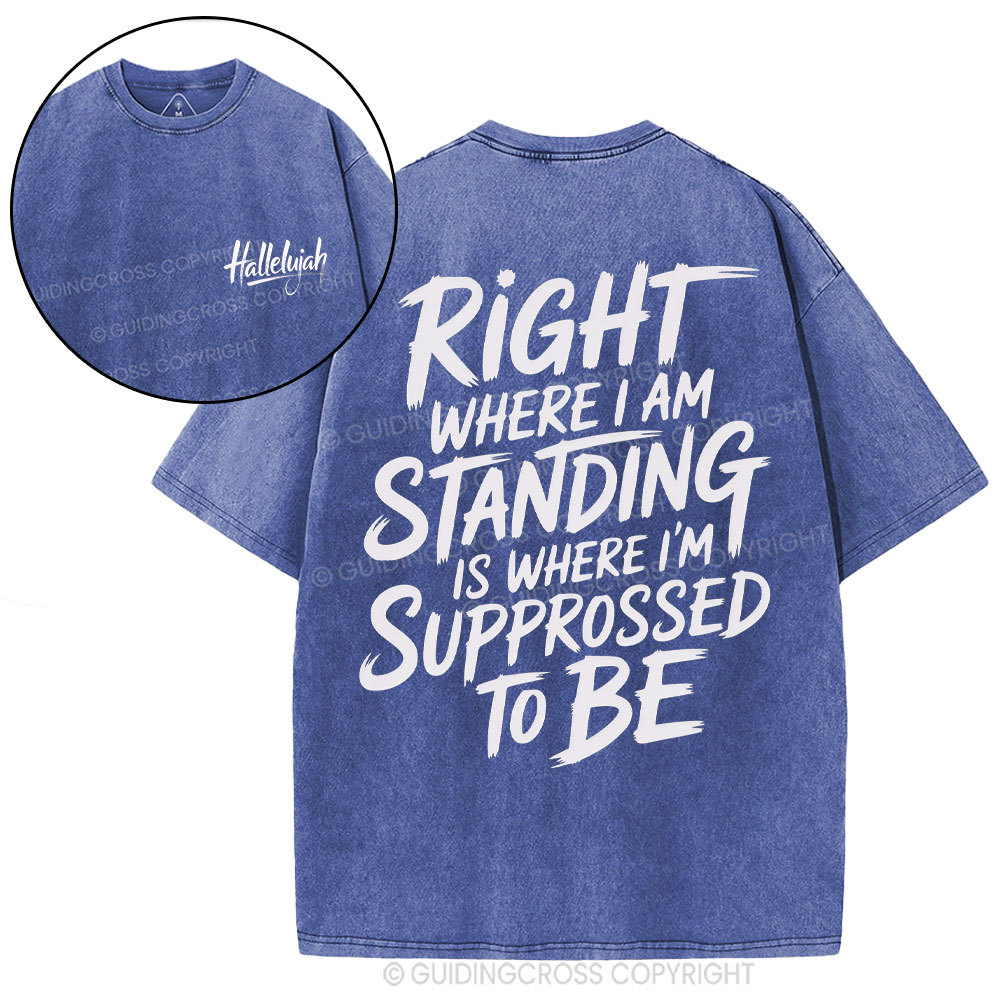 Hallelujah Christian Washed T-Shirt