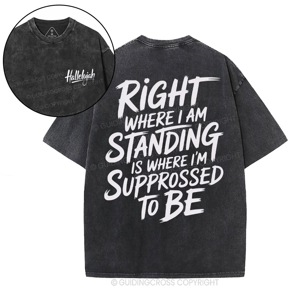 Hallelujah Christian Washed T-Shirt