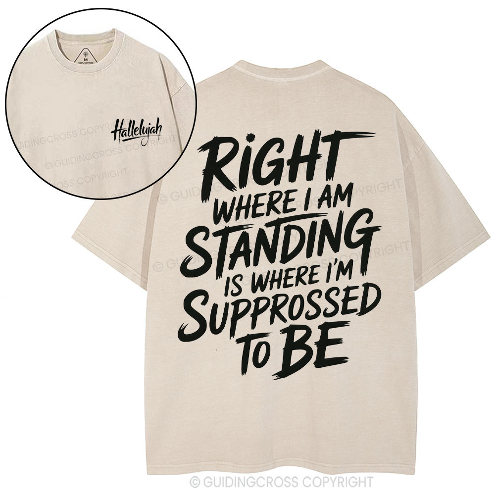 Hallelujah Christian Washed T-Shirt