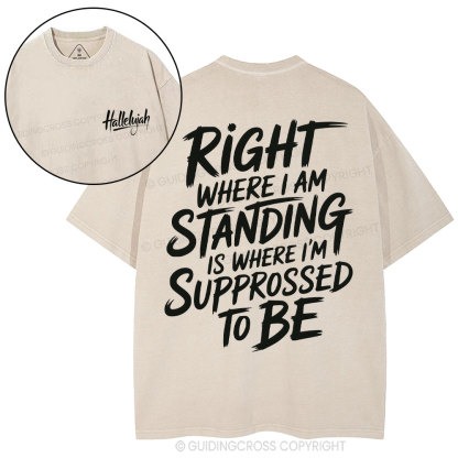 Hallelujah Christian Washed T-Shirt