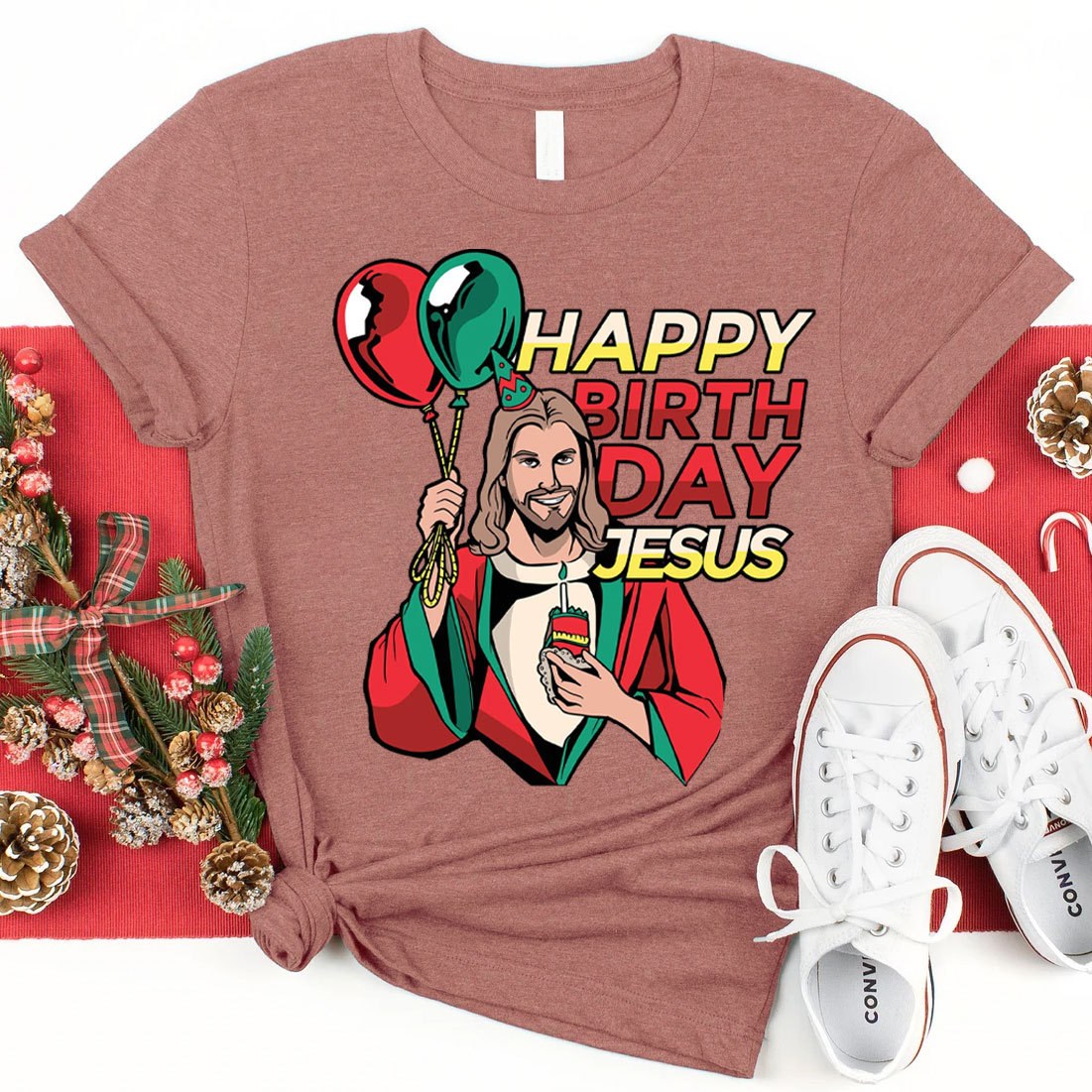 Happy Birthday Jesus Chraistian T-Shirt