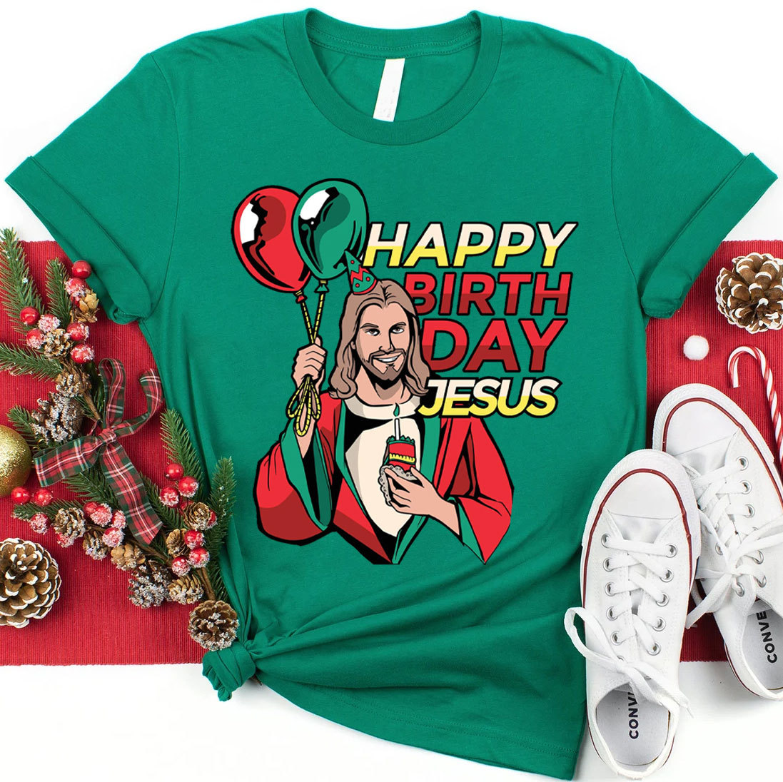 Happy Birthday Jesus Chraistian T-Shirt