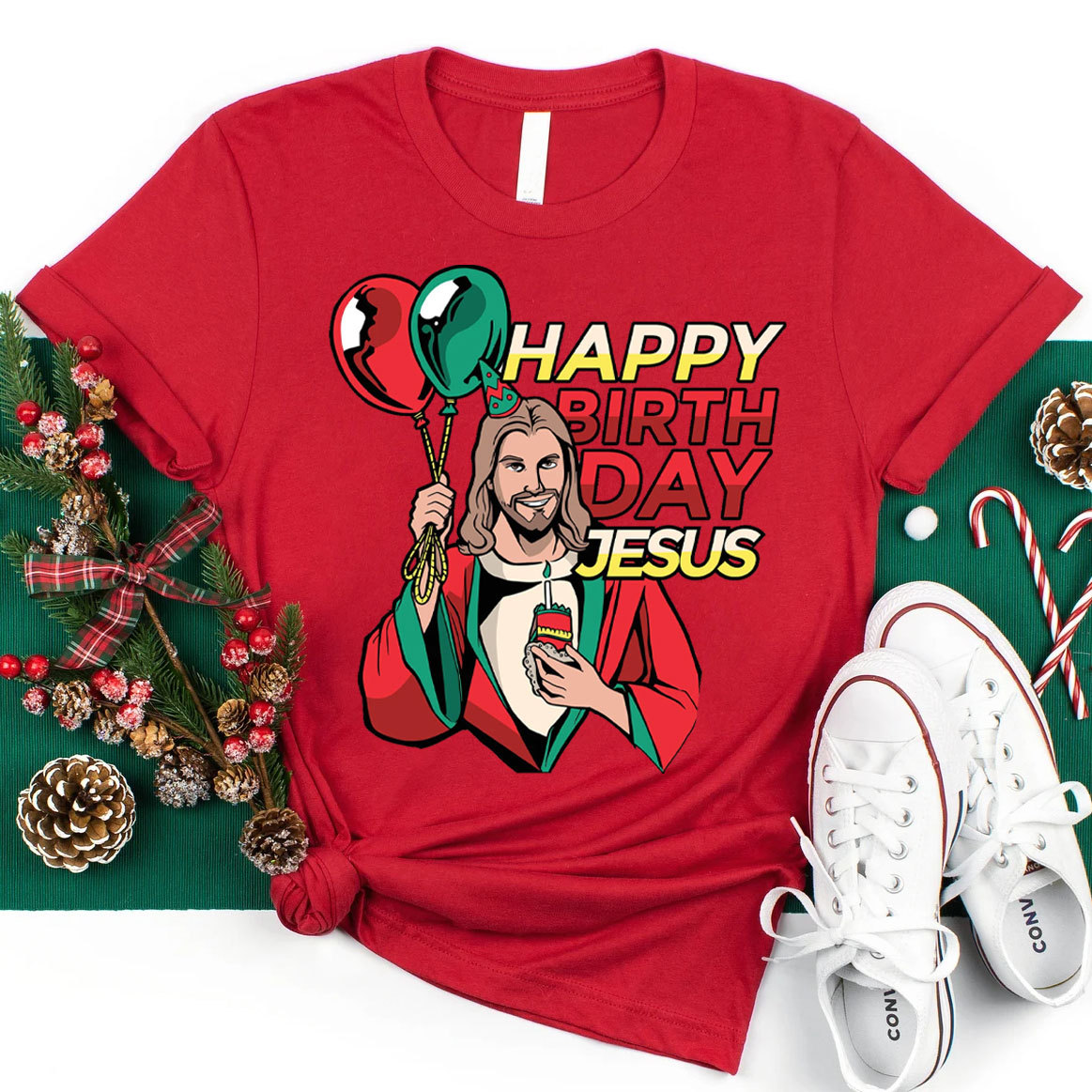 Happy Birthday Jesus Chraistian T-Shirt