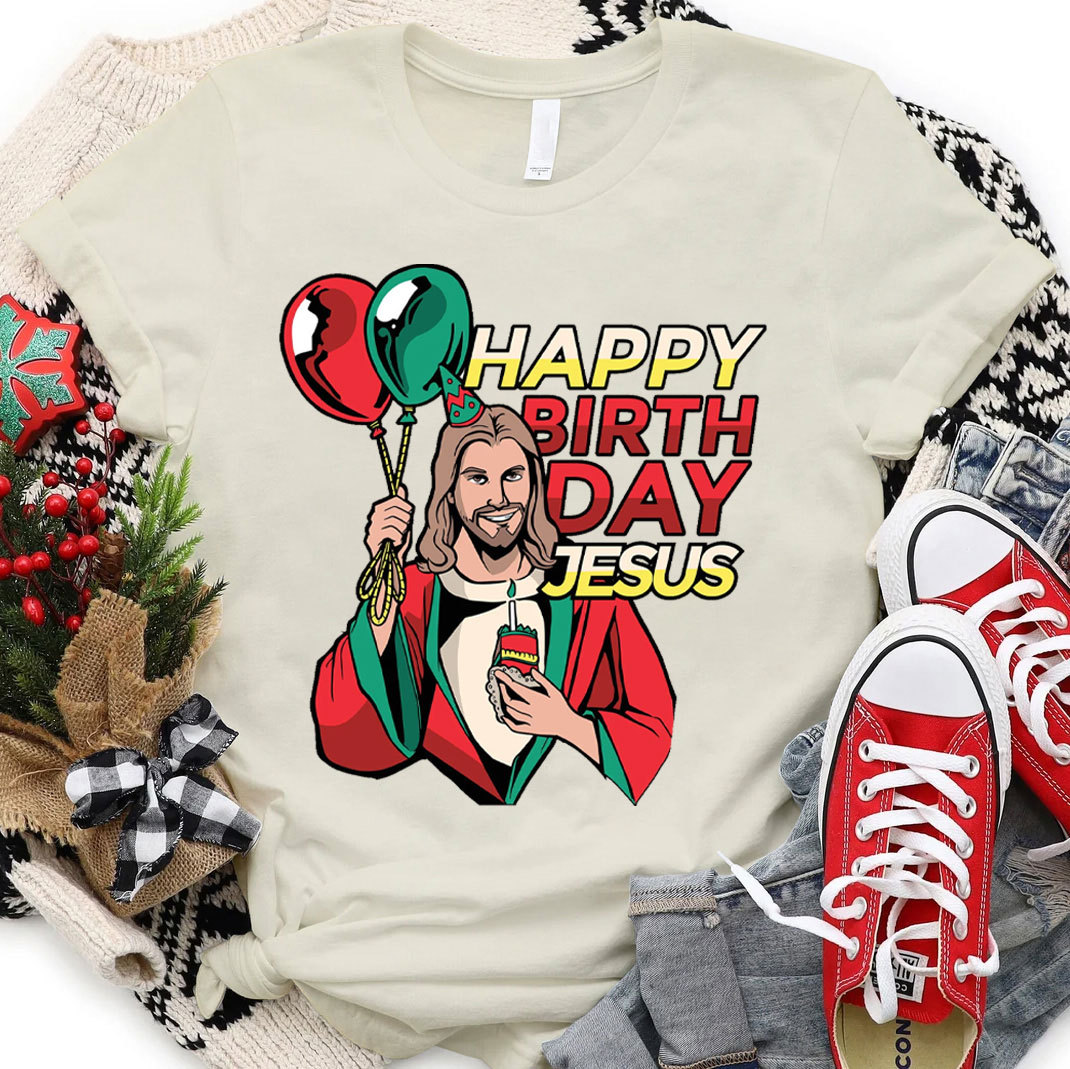 Happy Birthday Jesus Chraistian T-Shirt