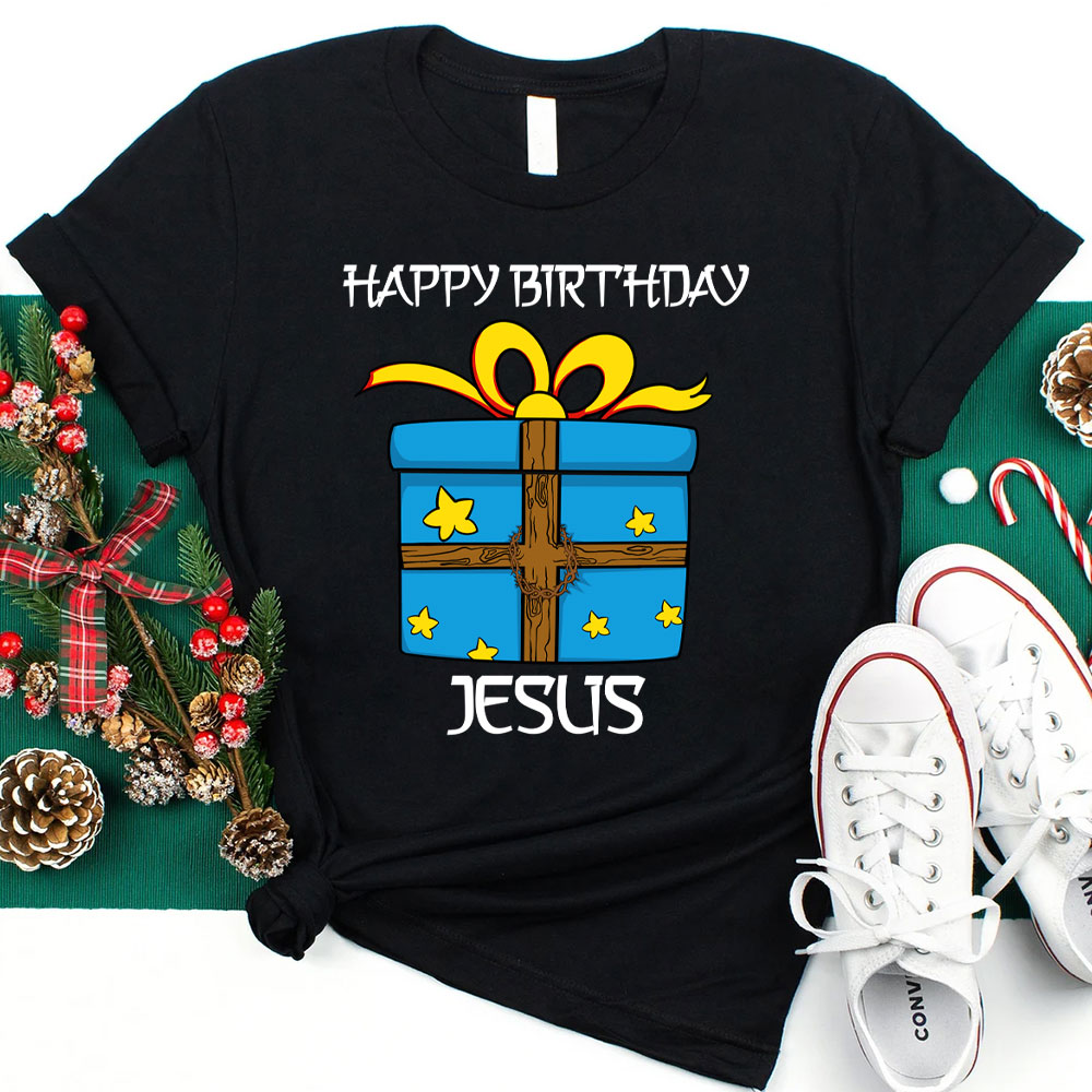 Happy Birthday Jesus Christian Christmas T-Shirt