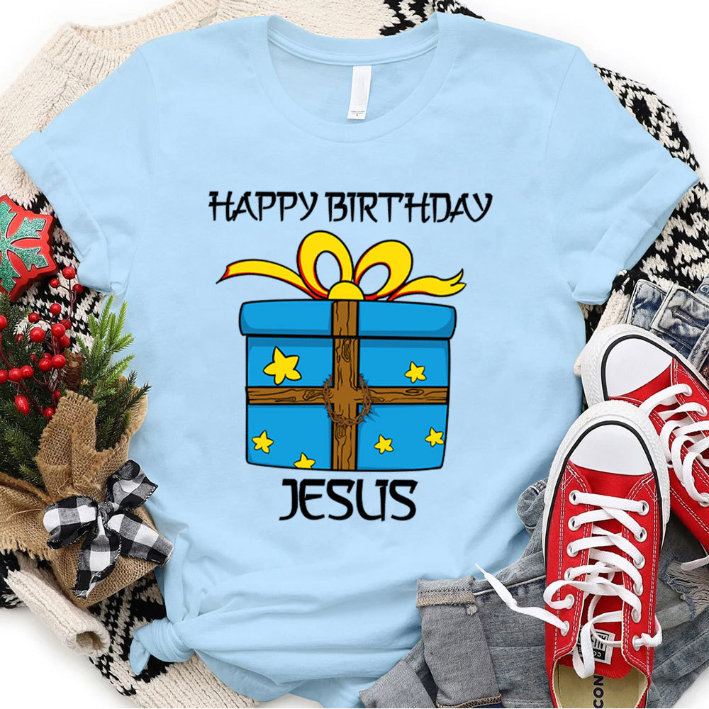 Happy Birthday Jesus Christian Christmas T-Shirt