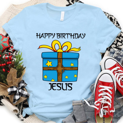 Happy Birthday Jesus Christian Christmas T-Shirt