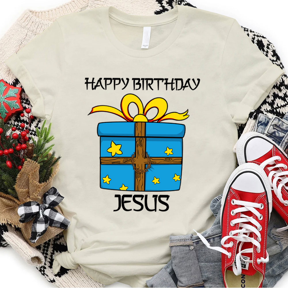 Happy Birthday Jesus Christian Christmas T-Shirt