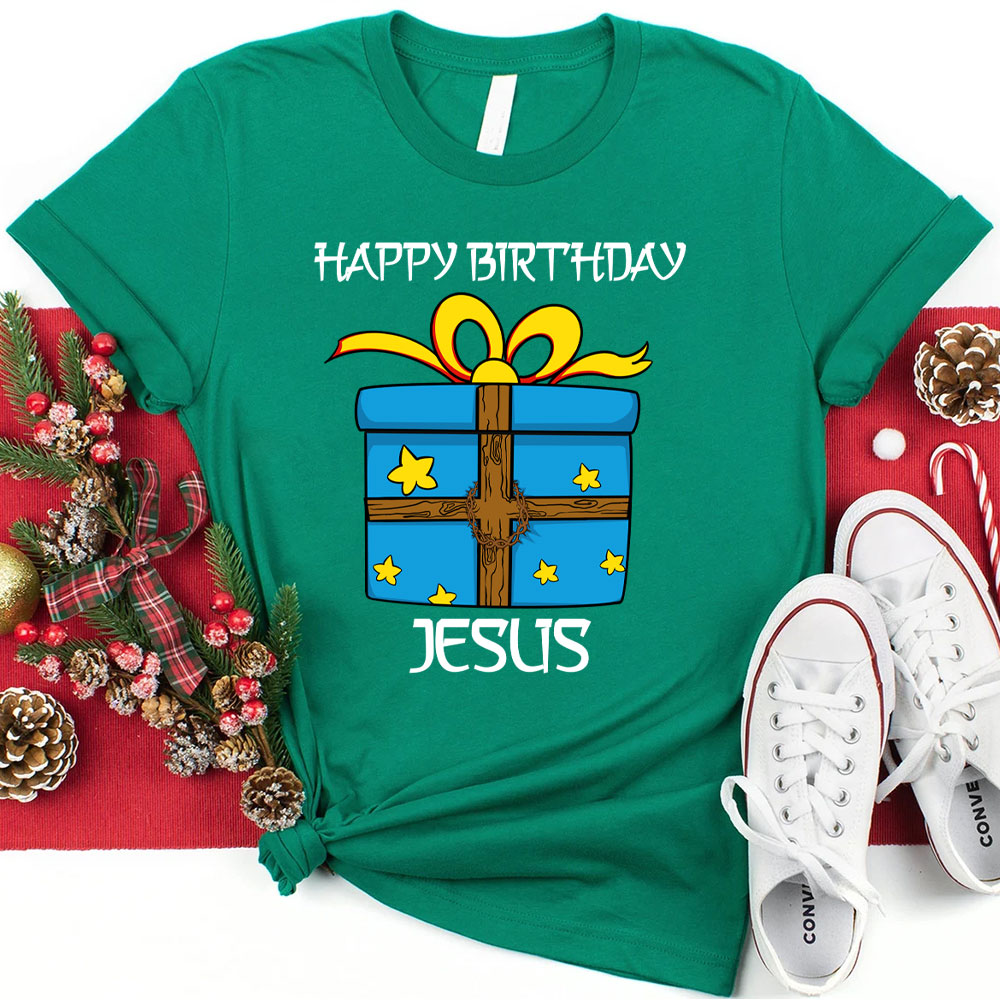Happy Birthday Jesus Christian Christmas T-Shirt