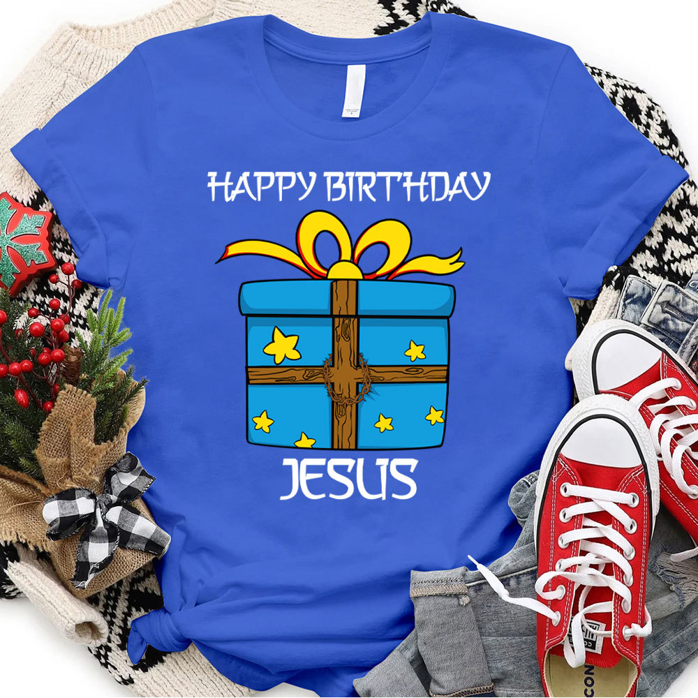 Happy Birthday Jesus Christian Christmas T-Shirt