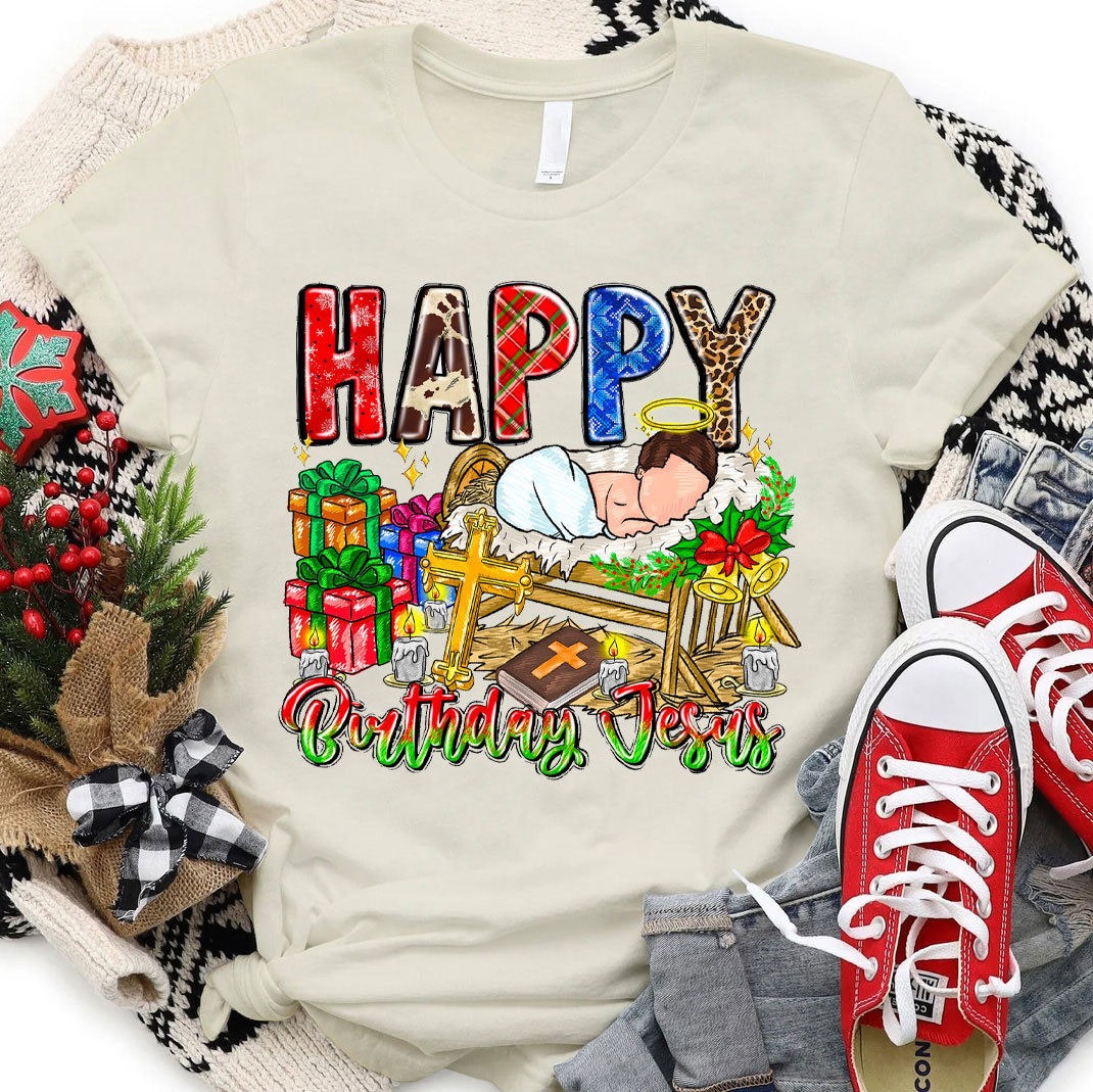Happy Birthday Jesus Christian T-Shirt