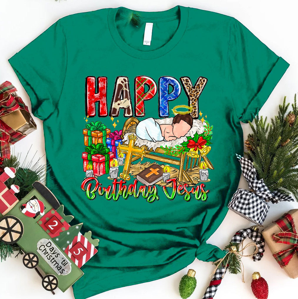 Happy Birthday Jesus Christian T-Shirt