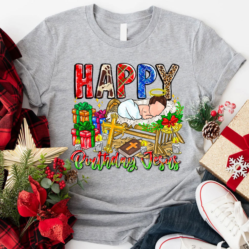 Happy Birthday Jesus Christian T-Shirt