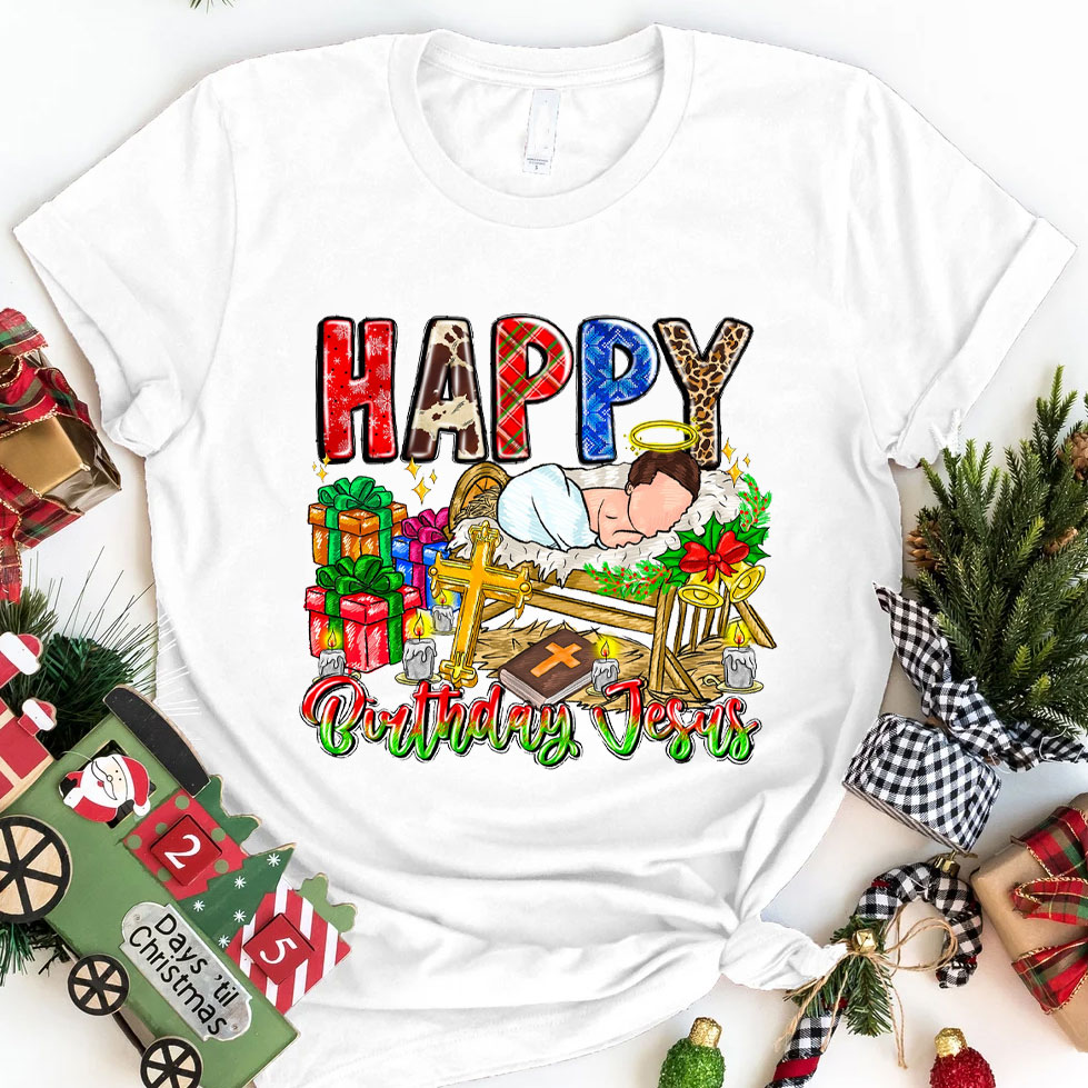 Happy Birthday Jesus Christian T-Shirt