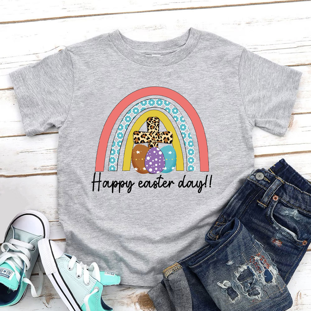 Happy Easter Day Christian Kid T-Shirt