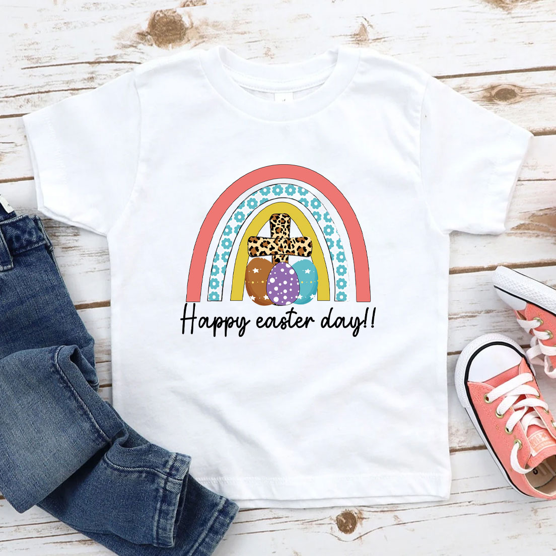 Happy Easter Day Christian Kid T-Shirt