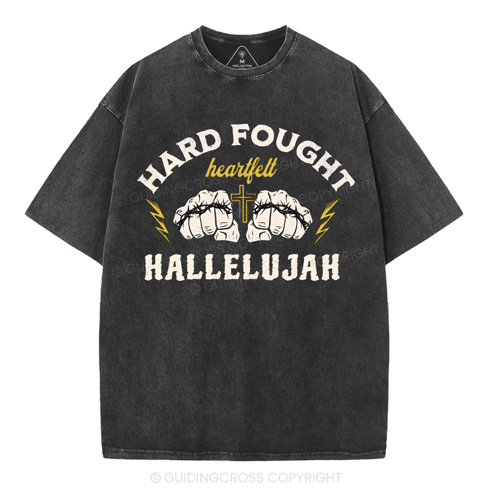 Hard Fought Christian Washed T-Shirt