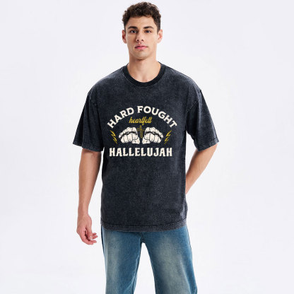 Hard Fought Christian Washed T-Shirt