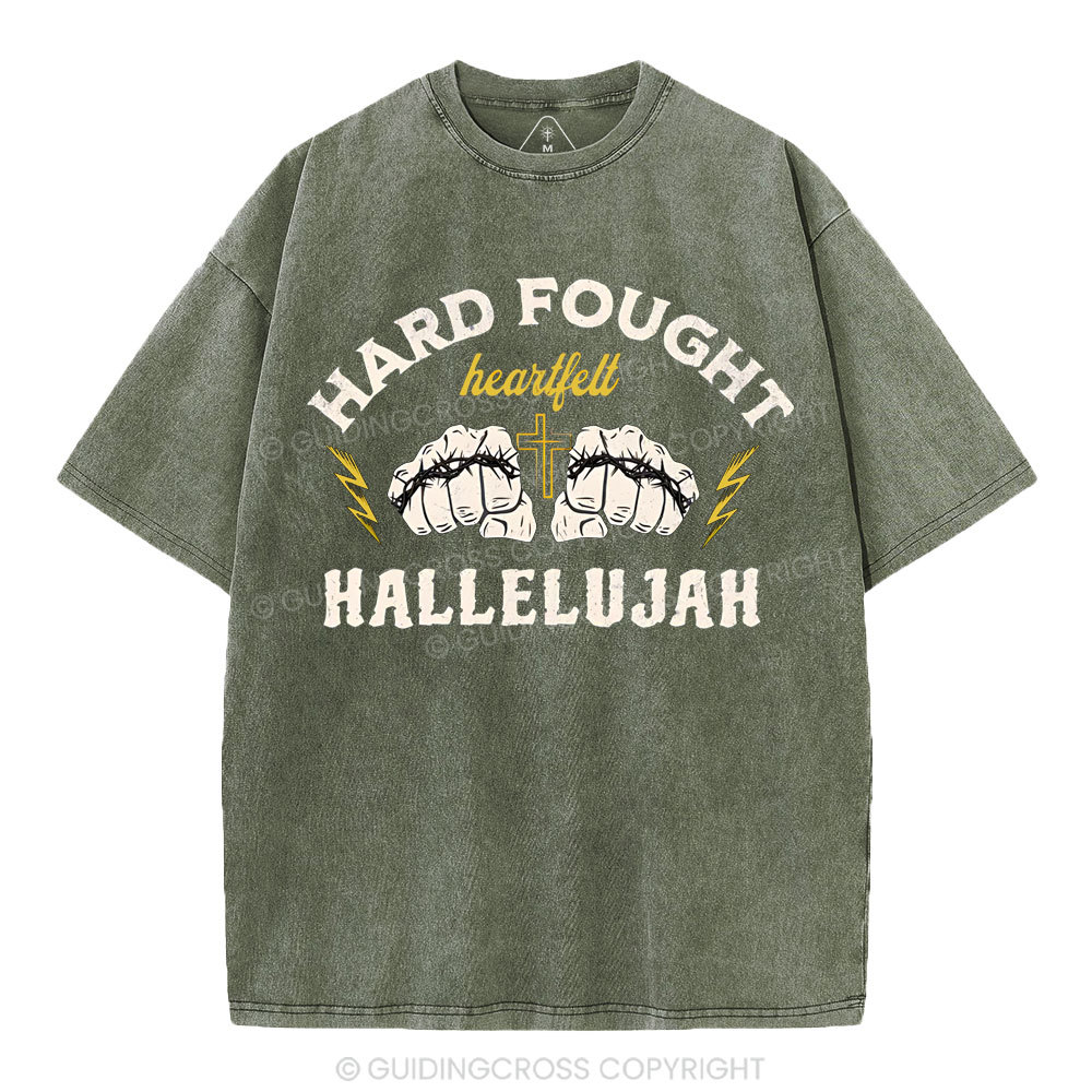 Hard Fought Christian Washed T-Shirt