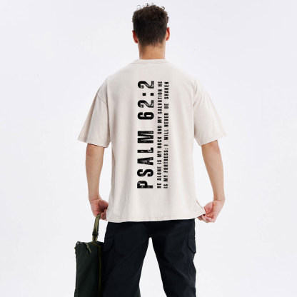 He Alone Is My Rock And My Salvation Christian Washed T-Shirt