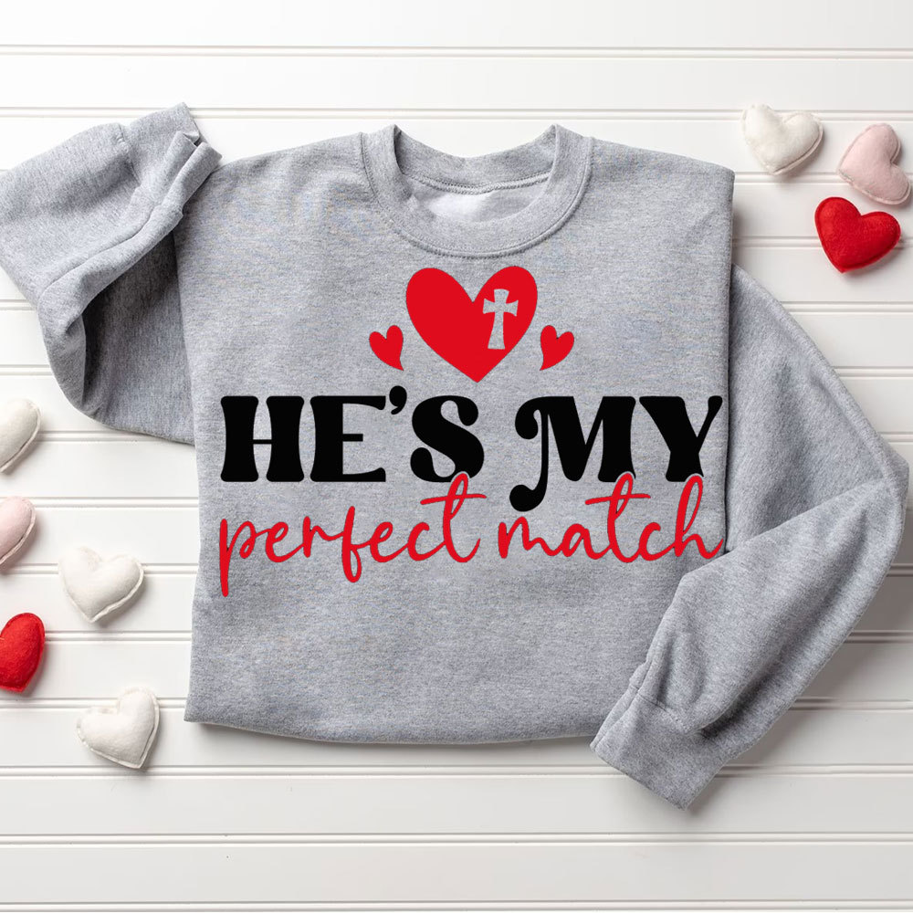 I Ask God To Make & Sent Me A Better Man He Sent Me My Wife & Hubby Christian Couple Sweatshirt