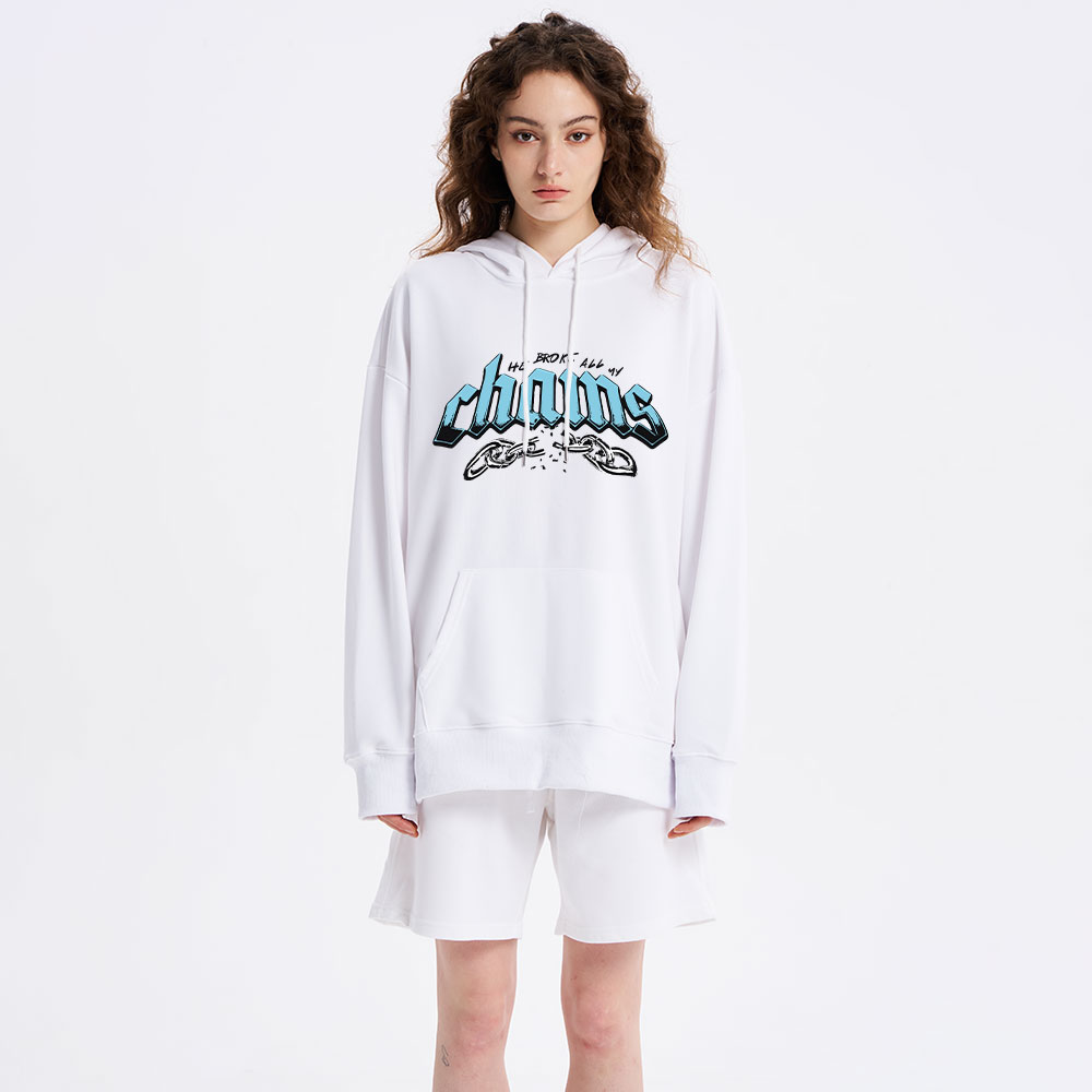 He Broke All My Chains Christian Classic Hoodie