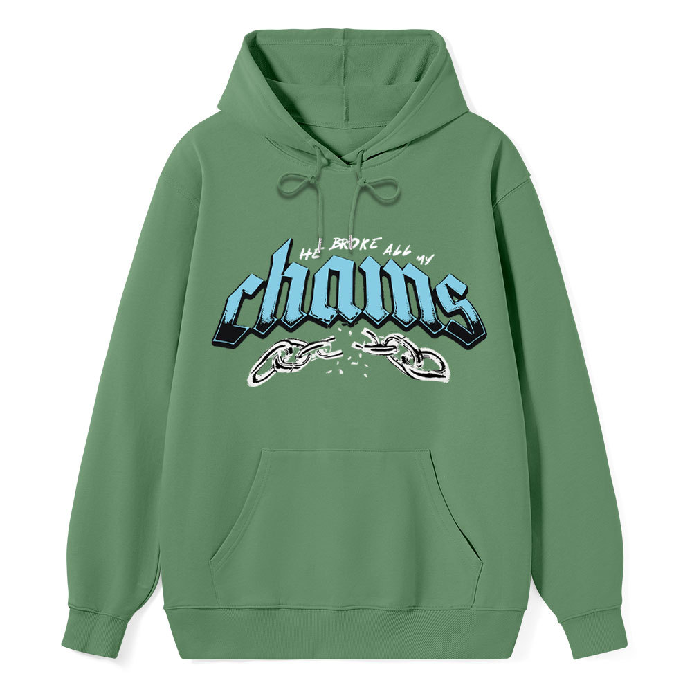 He Broke All My Chains Christian Classic Hoodie