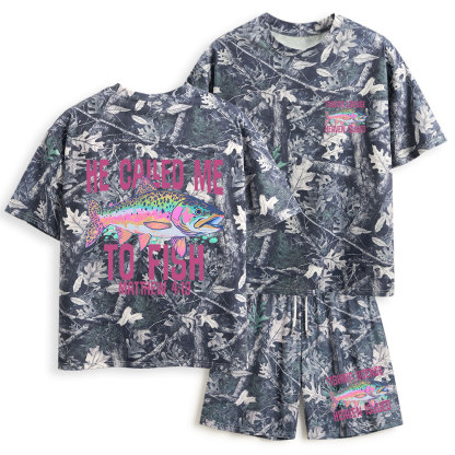 He Called Me To Fish Christian Camo T-Shirt & Shorts 