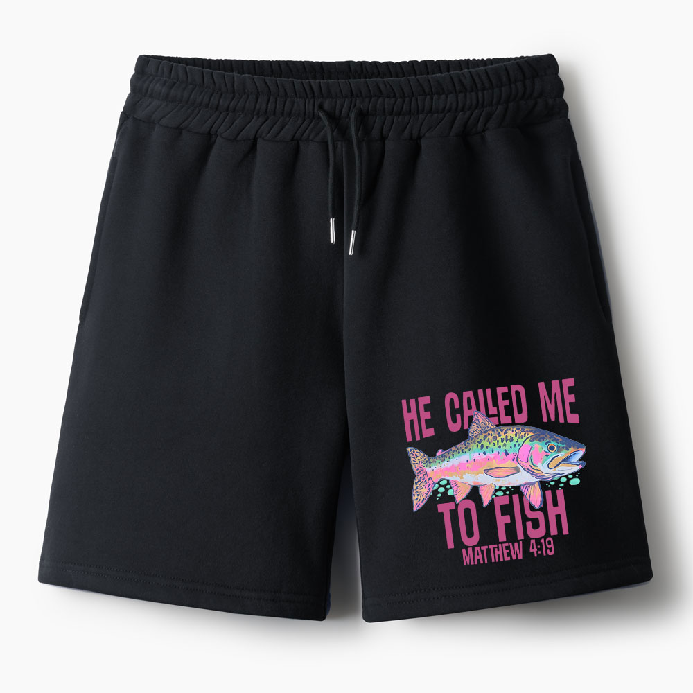 He Called Me To Fish Christian Fleece Shorts