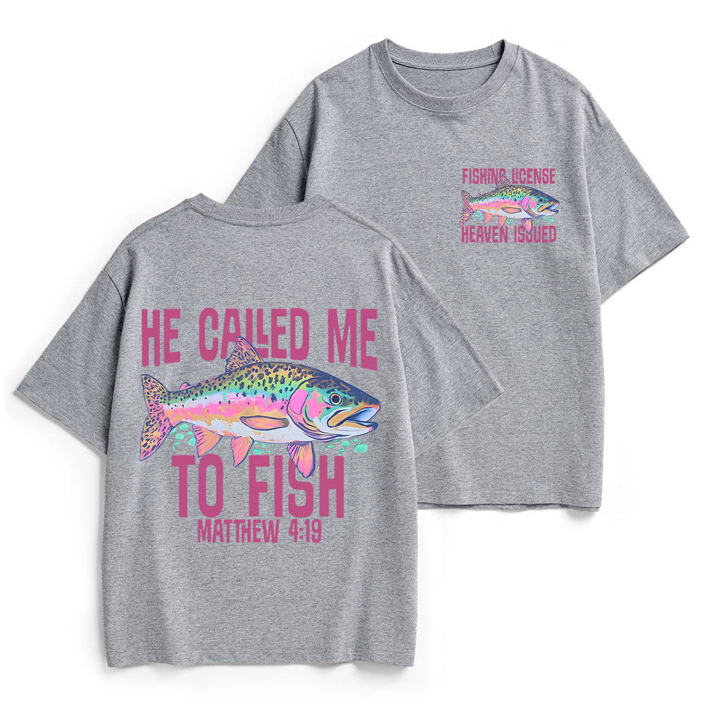 He Called Me To Fish Christian Heavy Cotton T-Shirt