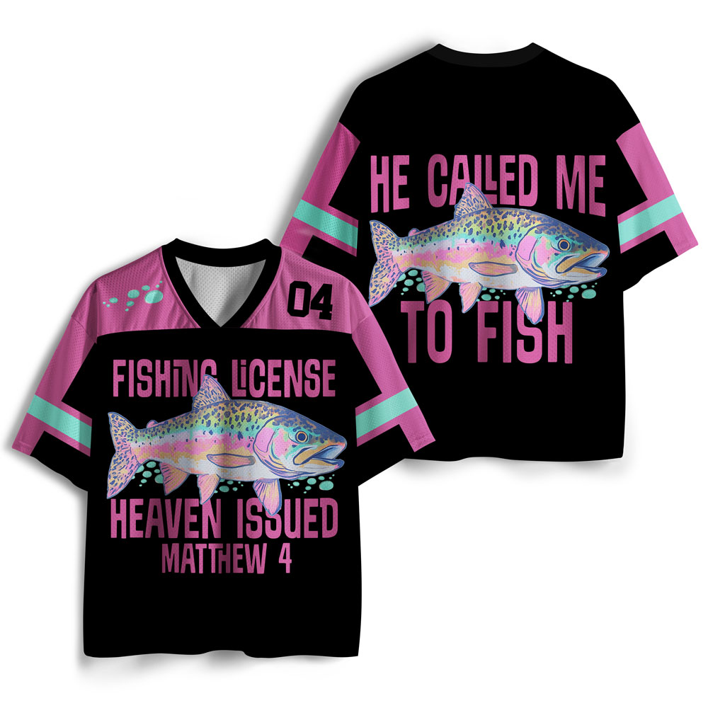 He Called Me To Fish Christian Mesh Jersey