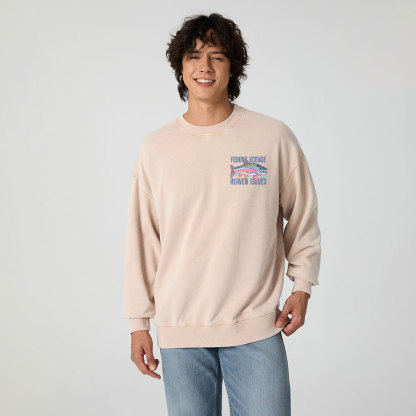 He Called Me To Fish Christian Washed Sweatshirt