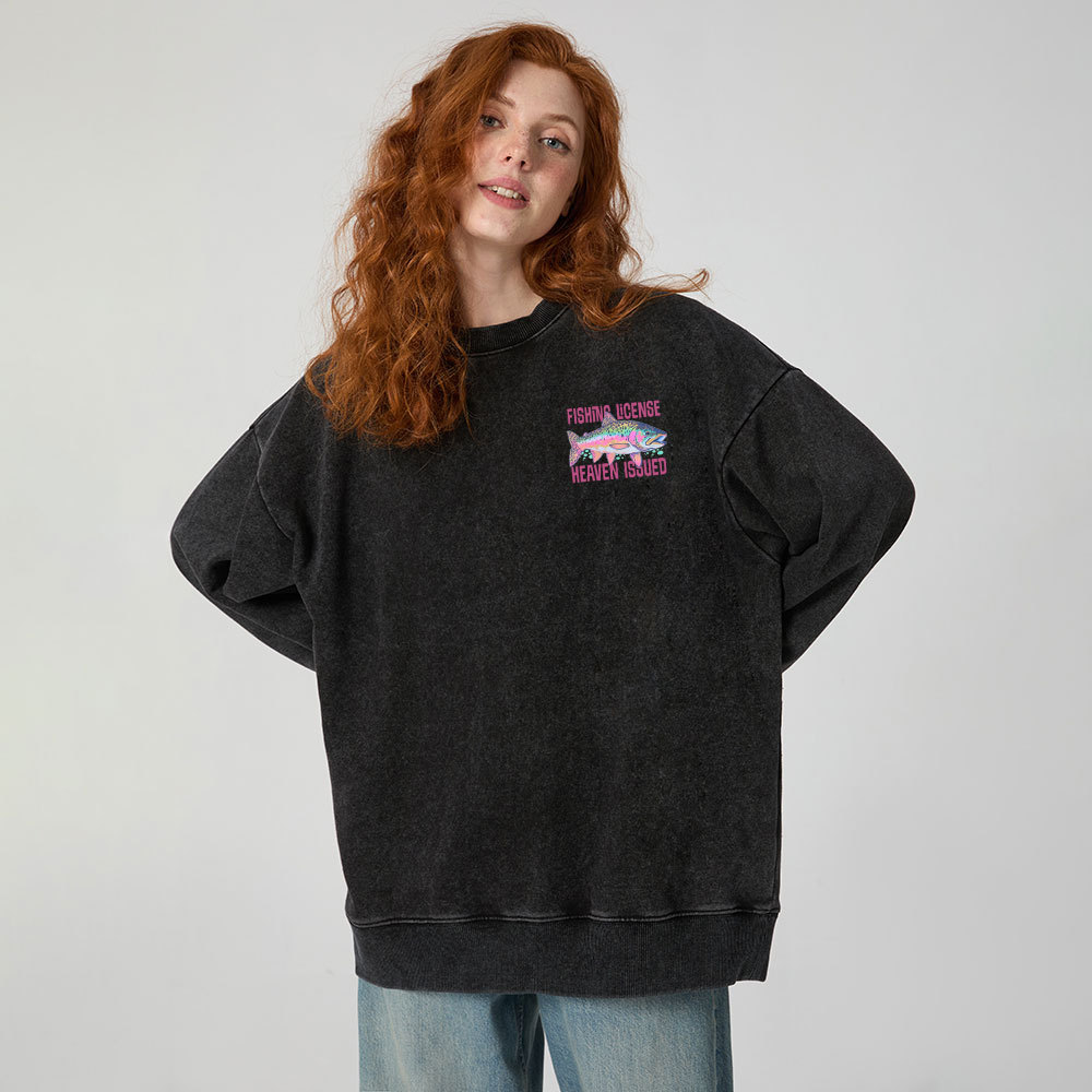 He Called Me To Fish Christian Washed Sweatshirt