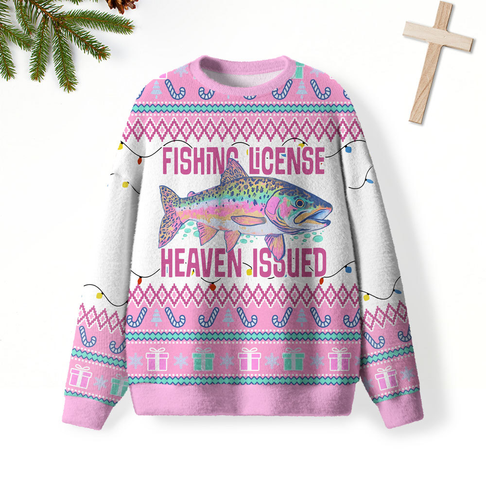 He Called Me To Fish Furry Christian Lightweight Sweater