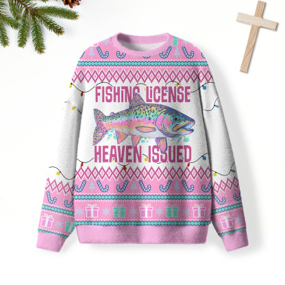 He Called Me To Fish Furry Christian Lightweight Sweater