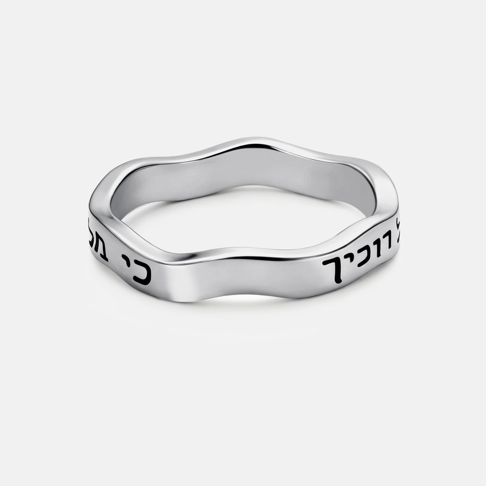 He Conmand His Angle To Guard You Christian 925 Sterling Silver Ring