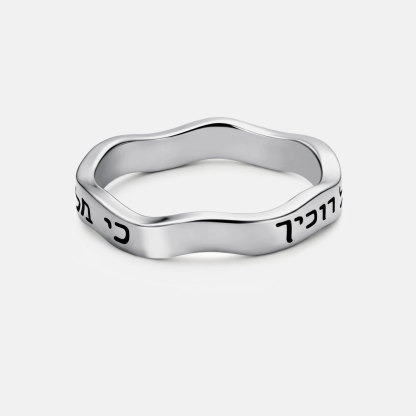 He Conmand His Angle To Guard You Christian 925 Sterling Silver Ring