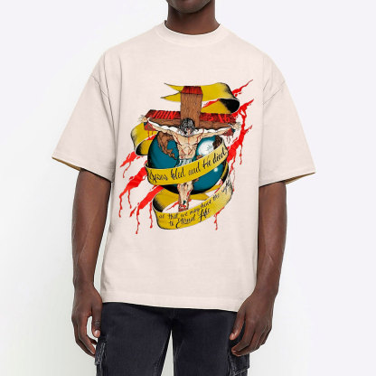 He Died Christian Washed T-Shirt