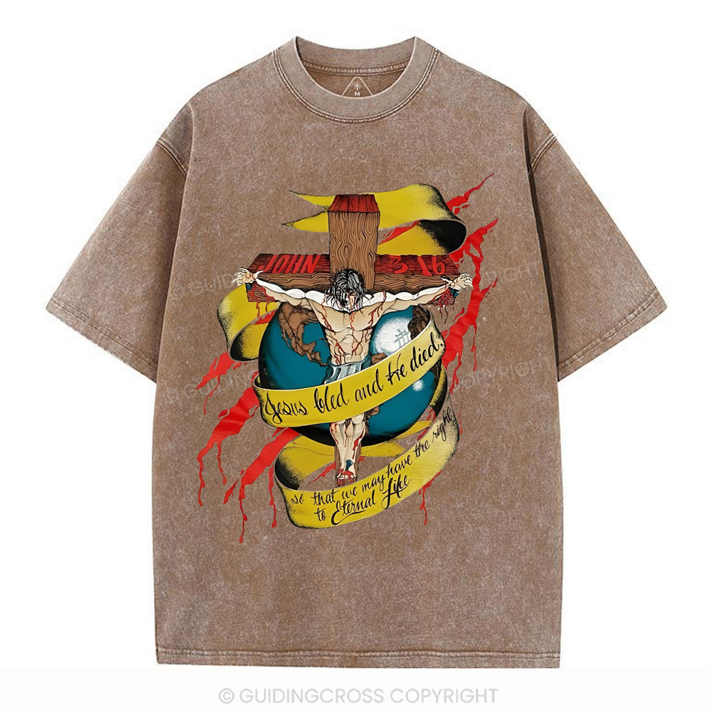 sample washed T-Shirt Sale - GuidingCross