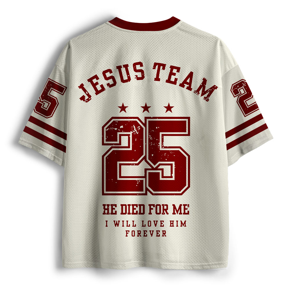 He Died For Me Christian Mesh Jersey