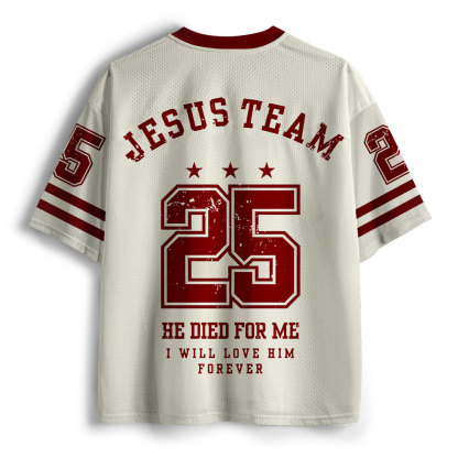He Died For Me Christian Mesh Jersey
