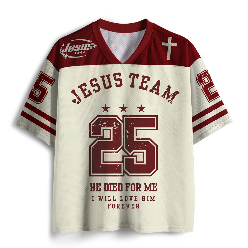 He Died For Me Christian Mesh Jersey