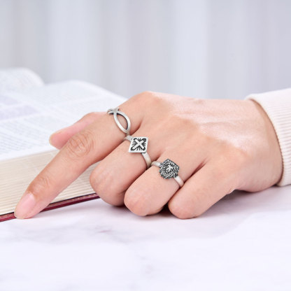 He Died For Us Christian 925 Sterling Silver Ring