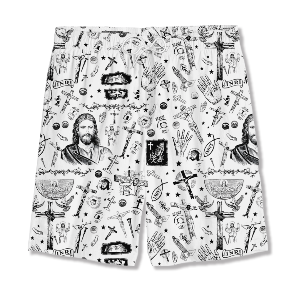 Frist Of All I'm God Pieces Christian Hawaiian Shirt Sale - GuidingCross